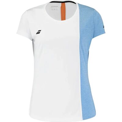 Babolat Play Sleeve Kinder weiß - Tennisshirt Babolat Play Sleeve Kinder weiß - Tennisshirt