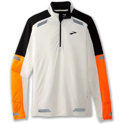 Brooks Herren T-Shirt Run Visible 1/2 Zip 2.0 - männlich - Weiß - XXL - T-Shirt Brooks Herren T-Shirt Run Visible 1/2 Zip 2.0 - männlich - Weiß - XXL - T-Shirt