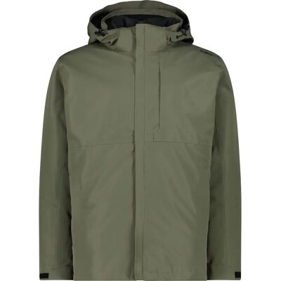 CMP Zip Hood Detachable Inner Herren Doppeljacke, grün 54 CMP Zip Hood Detachable Inner Herren Doppeljacke, grün 54