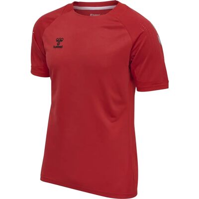 HUMMEL Lead Rotes S/S Poly T-Shirt - Sportswear HUMMEL Lead Rotes S/S Poly T-Shirt - Sportswear