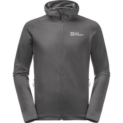 Jack Wolfskin Baiselberg Hooded Full Zip Herren Midlayer, grau M Jack Wolfskin Baiselberg Hooded Full Zip Herren Midlayer, grau M