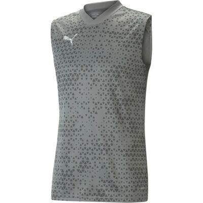 PUMA - teamCUP Training Jersey SL - Grau - L - Sportshirt PUMA - teamCUP Training Jersey SL - Grau - L - Sportshirt