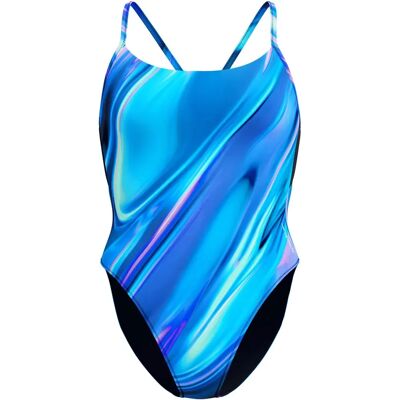 Speedo Printed Racerback Damen Schwimmanzug, grün S Speedo Printed Racerback Damen Schwimmanzug, grün S