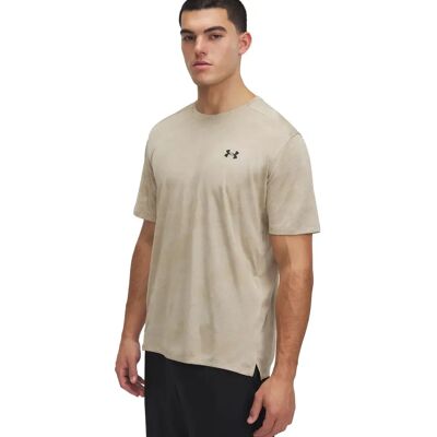 Under Armour Tech Vent Jacquard T-Shirt - City Khaki/Black - XXL - T-Shirt Under Armour Tech Vent Jacquard T-Shirt - City Khaki/Black - XXL - T-Shirt