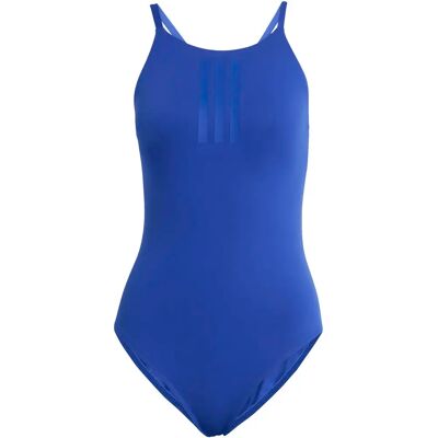 Adidas 3-Stripes High Neck 2-Way Straps Peachsoft Swimsuit Damen Badeanzug, blau 46 Adidas 3-Stripes High Neck 2-Way Straps Peachsoft Swimsuit Damen Badeanzug, blau 46