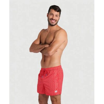 Arena Beach Allover Herren Badehose, rot S Arena Beach Allover Herren Badehose, rot S
