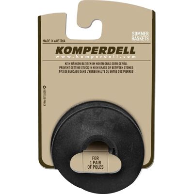 Komperdell Vario Sommerteller Wanderstock-Zubehör, schwarz ohne Komperdell Vario Sommerteller Wanderstock-Zubehör, schwarz ohne