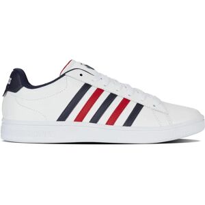 K-Swiss - COURT TIEBREAK II - Weiß/Peacoat/Samba Rot - Schuhe K-Swiss - COURT TIEBREAK II - Weiß/Peacoat/Samba Rot - Schuhe