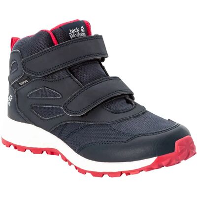 Jack Wolfskin Woodland Texapore Mid Vc Kinder Multifunktionsschuhe, blau, Größe 34 34 Jack Wolfskin Woodland Texapore Mid Vc Kinder Multifunktionsschuhe, blau, Größe 34 34