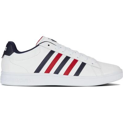 K-Swiss - COURT TIEBREAK II - Weiß/Peacoat/Samba Rot - Schuhe K-Swiss - COURT TIEBREAK II - Weiß/Peacoat/Samba Rot - Schuhe