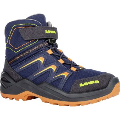 Lowa Maddox Warm GTX Mid JR - Winterstiefel - Blau/Orange Lowa Maddox Warm GTX Mid JR - Winterstiefel - Blau/Orange