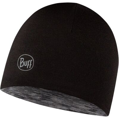 Buff LW Merino Reversible Mütze, schwarz - Buff LW Merino Reversible Mütze, schwarz -
