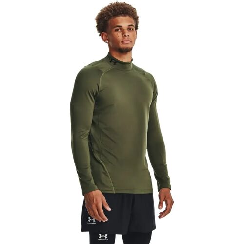 Under Armour CG Armour Fitted Mock Herren Longsleeve, grün MD