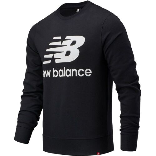 New Balance NB Essentials Stacked Logo Crew Herren schwarz S schwarz male