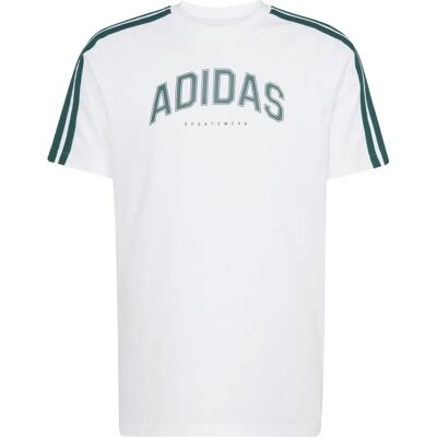 Adidas Codes Collegiate Linear Graphic Herren T-Shirt, weiß S Adidas Codes Collegiate Linear Graphic Herren T-Shirt, weiß S