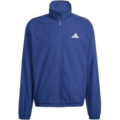 Adidas Essential Small Logo Herren Schlupfjacke, blau XL Adidas Essential Small Logo Herren Schlupfjacke, blau XL