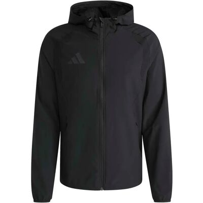 Adidas Tiro Travel Herren Fußballjacke, schwarz L Adidas Tiro Travel Herren Fußballjacke, schwarz L