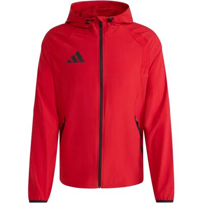 Adidas Tiro Travel Herren Fußballjacke, rot L Adidas Tiro Travel Herren Fußballjacke, rot L