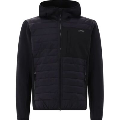 CMP Hybrid Fix Hood Herren Kapuzensweater, schwarz 50 CMP Hybrid Fix Hood Herren Kapuzensweater, schwarz 50