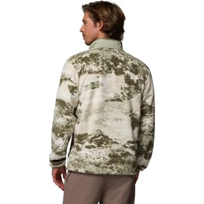 Columbia Sequoia Grove Printed Full Zip Herren Rollkragenpullover, grün M Columbia Sequoia Grove Printed Full Zip Herren Rollkragenpullover, grün M