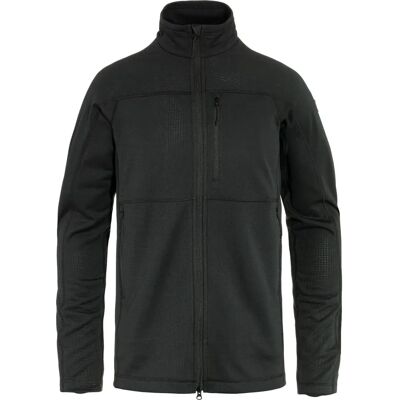 Fjällräven Abisko Lite Fleece Herren Midlayer, schwarz XL Fjällräven Abisko Lite Fleece Herren Midlayer, schwarz XL