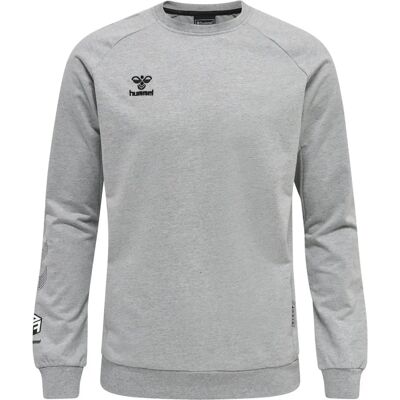 Hummel Move Grid Cotton Herren Sweatshirt, grau M Hummel Move Grid Cotton Herren Sweatshirt, grau M