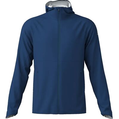 Löffler Hooded WPM Pocket Regenjacke, blau 56 Löffler Hooded WPM Pocket Regenjacke, blau 56