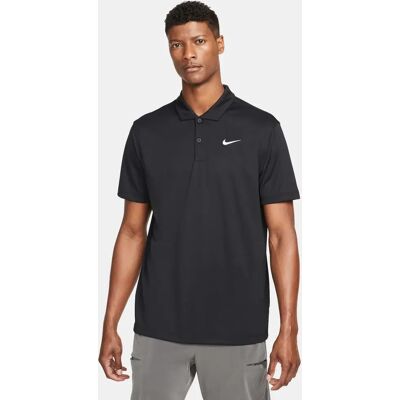 Nike Court Dflo Solid Herren Poloshirt, schwarz US: 2XL Nike Court Dflo Solid Herren Poloshirt, schwarz US: 2XL