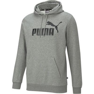 Puma ESS Big Logo FL Herren Kapuzensweater, grau L Puma ESS Big Logo FL Herren Kapuzensweater, grau L