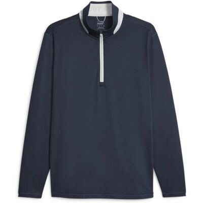 Puma Lightweight 1/4 Zip Herren Pullover, blau M Puma Lightweight 1/4 Zip Herren Pullover, blau M