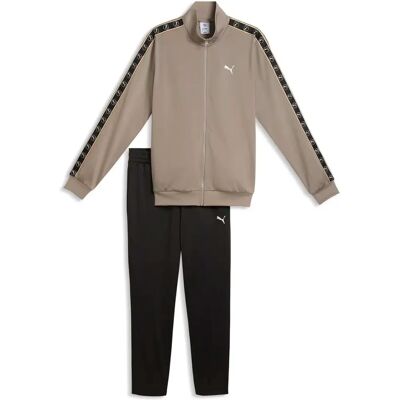 Puma Poly Tape Herren Jogginganzug, braun M Puma Poly Tape Herren Jogginganzug, braun M