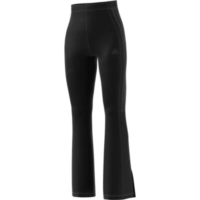 Adidas Tiro CUT 3 Stripes Stretchy Velour Flared LEG Leggings Damen Tights, schwarz XL Adidas Tiro CUT 3 Stripes Stretchy Velour Flared LEG Leggings Damen Tights, schwarz XL