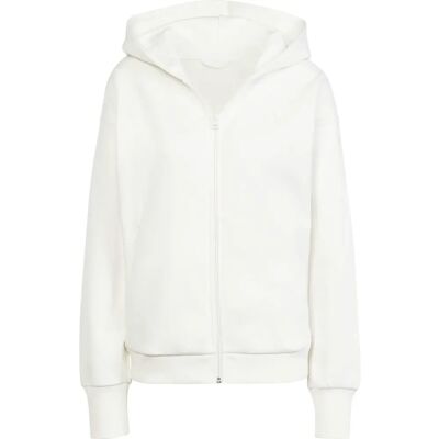 Adidas ALL SZN Fleece Full-Zip Damen Kapuzensweater, weiß L Adidas ALL SZN Fleece Full-Zip Damen Kapuzensweater, weiß L