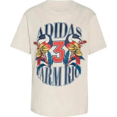 Adidas x Farm Rio Graphic Damen T-Shirt, grau M Adidas x Farm Rio Graphic Damen T-Shirt, grau M