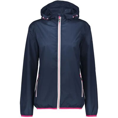 CMP Jacket Rain Fix Hood Damen Regenjacke, blau D34 CMP Jacket Rain Fix Hood Damen Regenjacke, blau D34