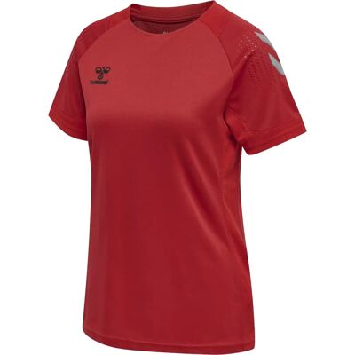 HUMMEL Lead Poly Rot - Damen T-Shirt - Sportbekleidung HUMMEL Lead Poly Rot - Damen T-Shirt - Sportbekleidung