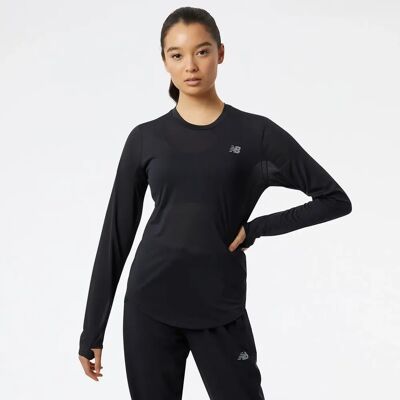 New Balance Accelerate Damen Longsleeve, schwarz M New Balance Accelerate Damen Longsleeve, schwarz M