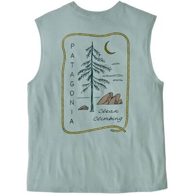 Patagonia Clean Climb Roots Boxy Organic Damen Tanktop, blau L Patagonia Clean Climb Roots Boxy Organic Damen Tanktop, blau L