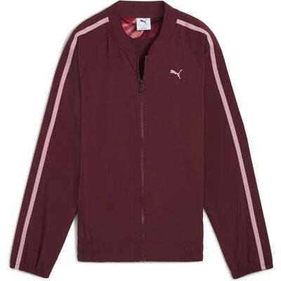 Puma Floral Ribbon Woven Full ZIP Damen Jacke, rot S Puma Floral Ribbon Woven Full ZIP Damen Jacke, rot S
