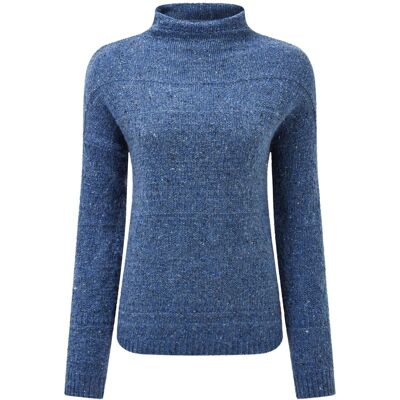Sherpa Yuden Damen Pullover, blau L Sherpa Yuden Damen Pullover, blau L