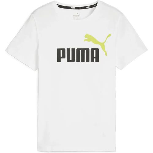 Puma Ess+ 2 Col Logo Jungen T-Shirt, weiß 152
