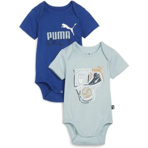 Puma Minicats Newborn Bodysuit 2pcs Set Kinder Overall, blau 74 Puma Minicats Newborn Bodysuit 2pcs Set Kinder Overall, blau 74