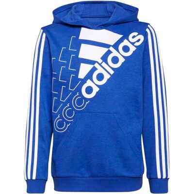 Adidas Essentials Logo Hoodie Kinder Kapuzensweater, blau 128 Adidas Essentials Logo Hoodie Kinder Kapuzensweater, blau 128