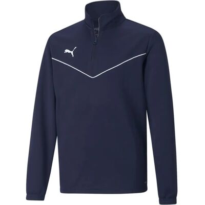 Puma Jr. Teamrise Sweatshirt - 1/4 Reißverschluss - Blau Puma Jr. Teamrise Sweatshirt - 1/4 Reißverschluss - Blau