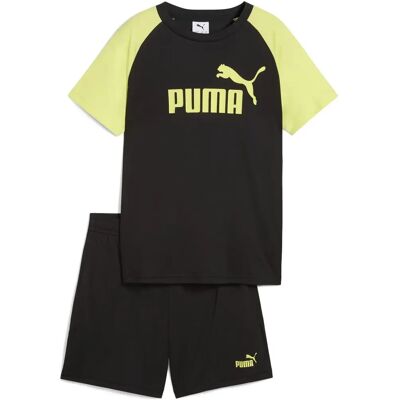 Puma - ESS No.1 Logo Poly Tee and Shorts Set B (176), Schwarz Puma - ESS No.1 Logo Poly Tee and Shorts Set B (176), Schwarz