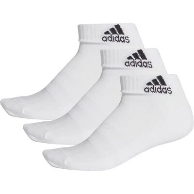 Adidas Cushioned Ankle 3er-Pack Socken, weiß 46-48 Adidas Cushioned Ankle 3er-Pack Socken, weiß 46-48