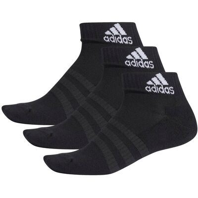 Adidas Cushioned Ankle 3er-Pack Socken, schwarz 46-48 Adidas Cushioned Ankle 3er-Pack Socken, schwarz 46-48