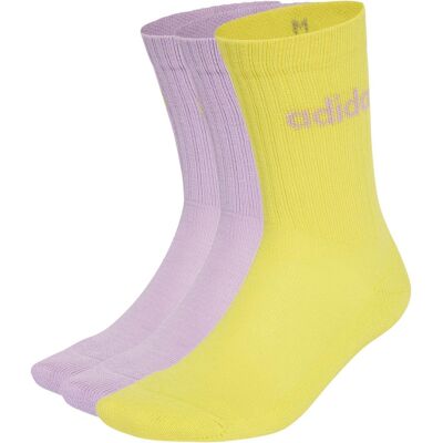 Adidas Linear Crew Cushioned 3er-Pack Socken, lila S Adidas Linear Crew Cushioned 3er-Pack Socken, lila S