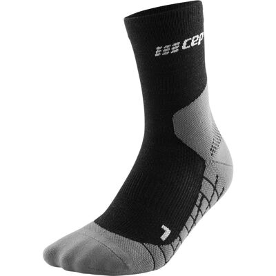 CEP Light Merino Socken Damen Wandern Mittelkappe - Schwarz CEP Light Merino Socken Damen Wandern Mittelkappe - Schwarz