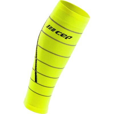 Cep Reflective Calf Sleeves Damen Strümpfe, gelb II Cep Reflective Calf Sleeves Damen Strümpfe, gelb II